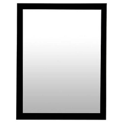 Lustro prostokątne First w czarnej ramie do przedpokoju nowoczesne na ścianę 34x44 cm