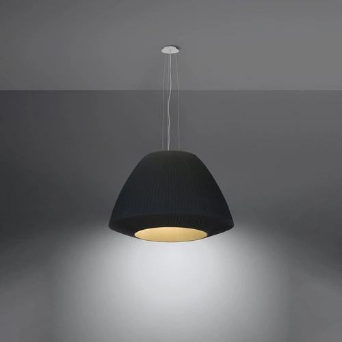 Żyrandol BELLA 60 czarny nowoczesny żyrandol do salonu i jadalni 3-punktowy