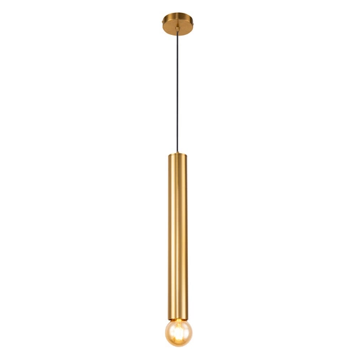 Lampa wisząca Austin złota tuba 50 cm do salonu i nad stół nowoczesna Ledea