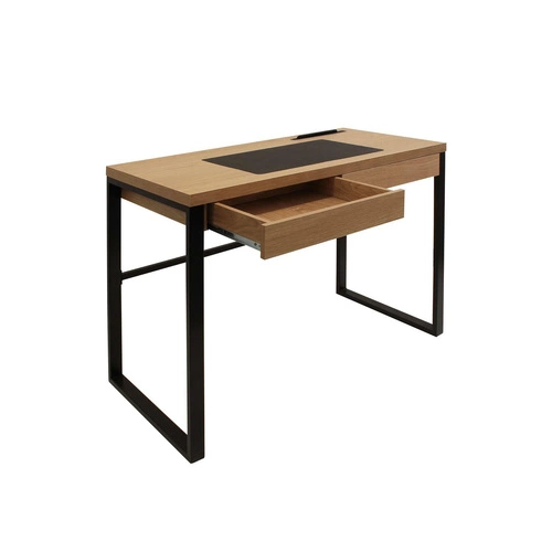 Biurko Dolem Industrial czarna podstawa   outlet