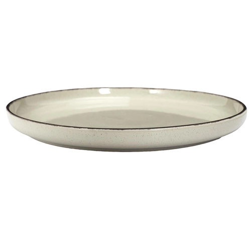 Zestaw obiadowy Temp beżowy na 4 osoby ceramiczny nowoczesny do jadalni