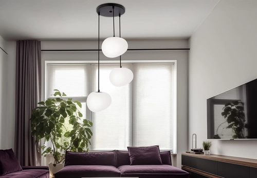 Lampa wisząca STONES talerz czarny 20cm  3x40W E27 klosz biały