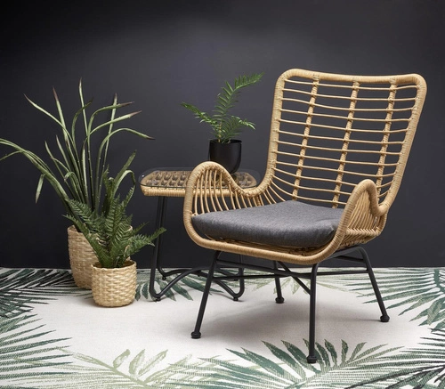 Fotel Edjora naturalny sztuczny rattan