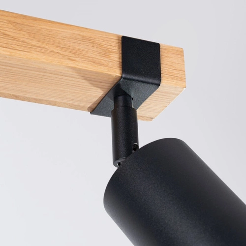 Plafon sufitowy FAGER 2 czarny skandynawski regulowany do salonu i sypialni LED GU10