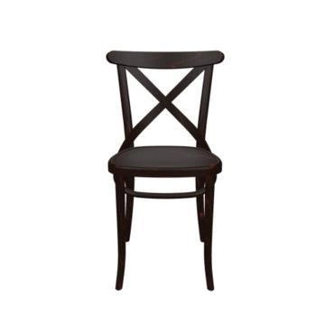 Krzesło drewniane Fameg A-8810/2 do jadalni i kuchni brązowe bukowe nowoczesne rustykalne