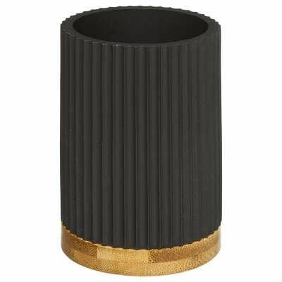 Mydelniczka czarna Modern owalna stojąca do łazienki nowoczesna 5five simply smart