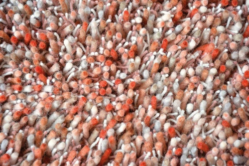 Dywan shaggy wełniany Shaggy Young czerwony 250x350 nowoczesny do salonu i sypialni