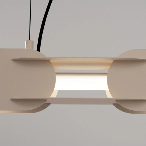 Lampa wisząca CHAIN 158 LED taupe nowoczesna nad wyspę
