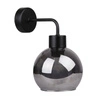 Kinkiet Lady lampa czarny 1x40W E27  klosz dymiony
