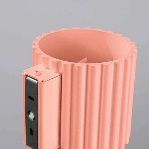 Kinkiet ścienny nowoczesny AURA brzoskwiniowy aluminium do salonu i sypialni