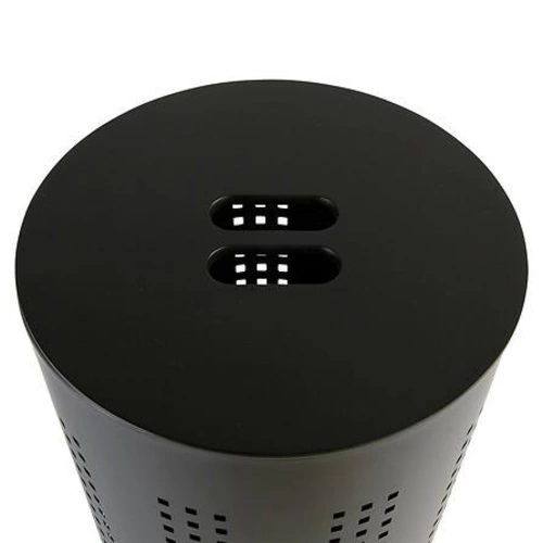 Kosz na pranie 45l Glass czarny nowoczesny metalowy do łazienki 5five simply smart