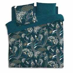 Komplet pościeli bawełnianej Art Déco 240x220 Atmosphera niebieski do sypialni z certyfikatem Oeko-Tex