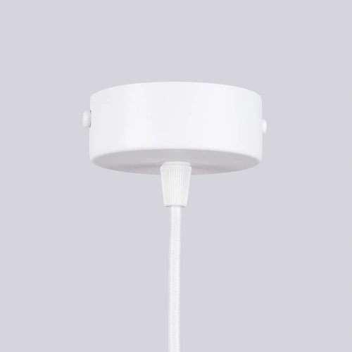 Żyrandol nowoczesny HALO 6 biały szklany do salonu i jadalni lampa sufitowa