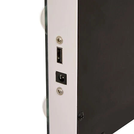 Lustro LED Holly do toaletki w białej ramie prostokątne z oświetleniem 50x42,5 cm