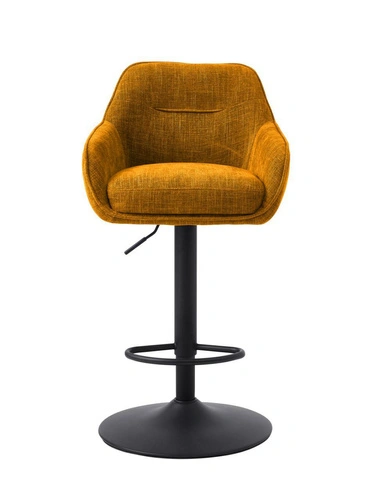 Hoker Avola pomarańczowy tapicerowany regulowany z podłokietnikami