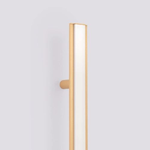 Nowoczesny kinkiet ścienny LED LAGOM 150 złoty aluminiowy do salonu i sypialni Thoro