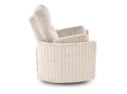 Fotel wypoczynkowy rozkładany Bun Intesi beżowy do salonu z funkcją kołyski