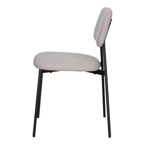 Zestaw 4 krzeseł Esther szare jasne