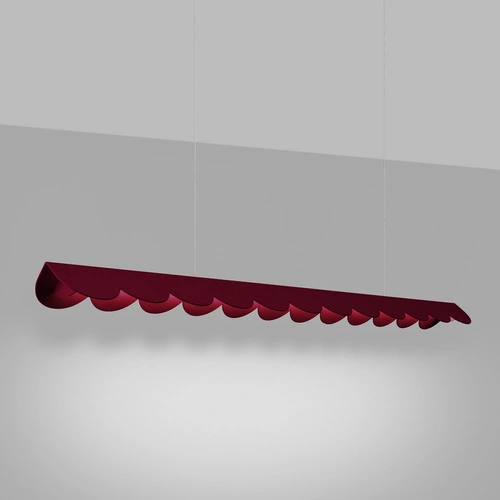 Lampa wisząca BISCUIT burgund LED 4000K nad stół do jadalni