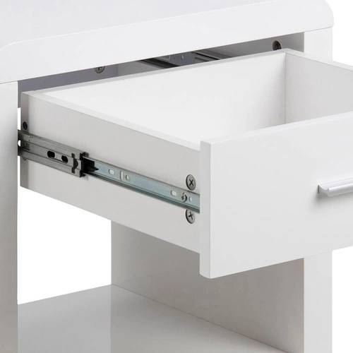 Szafka nocna biała z szufladą 45 cm nowoczesna Actona Supernova – elegancki stolik nocny