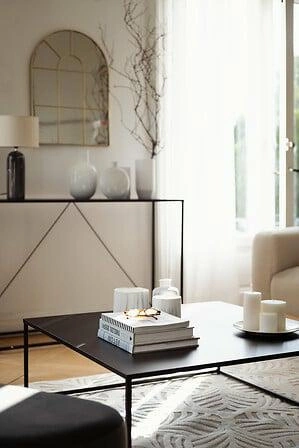 Atmosphera biały wazon ceramiczny efekt marmuru 20 cm nowoczesny do salonu