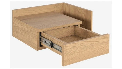 Szafka nocna wisząca 40 cm dębowa z szufladą nowoczesna Actona Ashlan II do sypialni