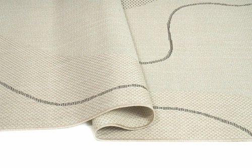 Dywan zewnętrzny Musa 160x230 beżowy nowoczesny łatwy w czyszczeniu na taras Carpet Decor