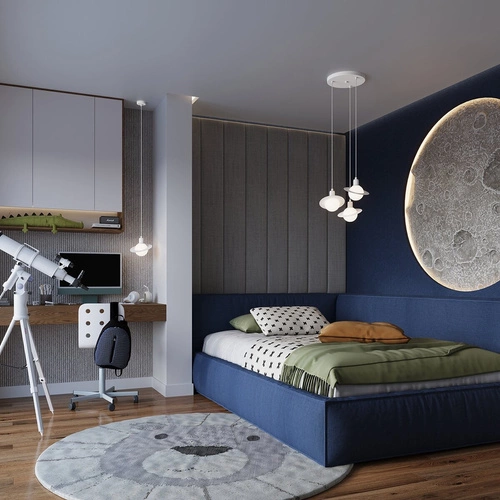 Lampa wisząca kula HYPERION 1 biała nowoczesna do salonu i jadalni regulowana 125 cm