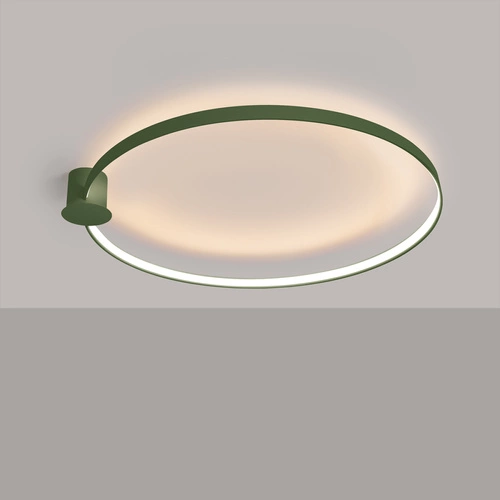 Plafon sufitowy LED RIO 110 zielony oliwkowy nowoczesny do salonu i kuchni Thoro