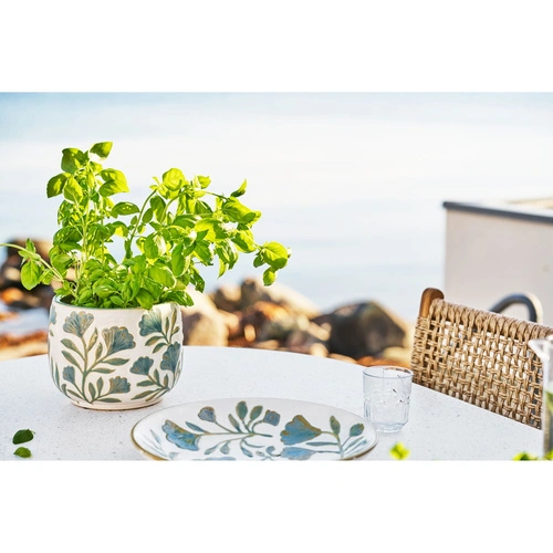 Doniczka ceramiczna Miłorząb biała do salonu House Nordic 22,5 cm