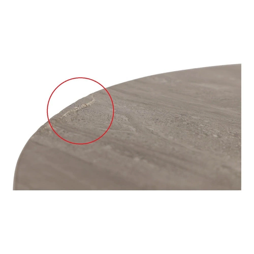 Zestaw 2 stolików Dice okrągłe marmur     szary outlet