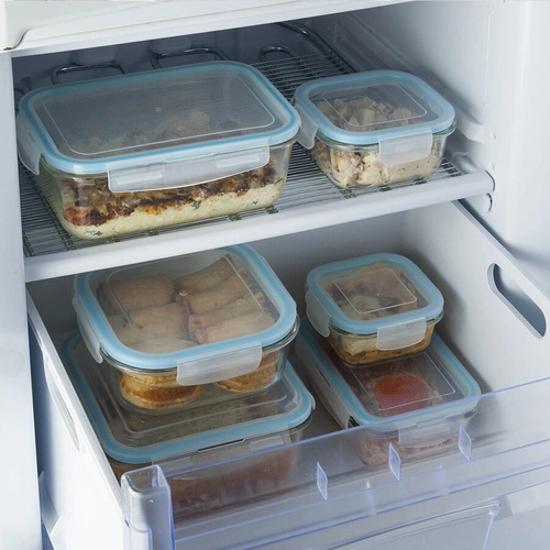 Szklany pojemnik na lunch 0,33l kwadratowy