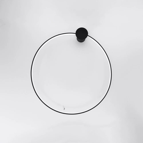 Plafon sufitowy LED RIO 110 czarny nowoczesny okrągły do salonu kuchni sypialni Thoro