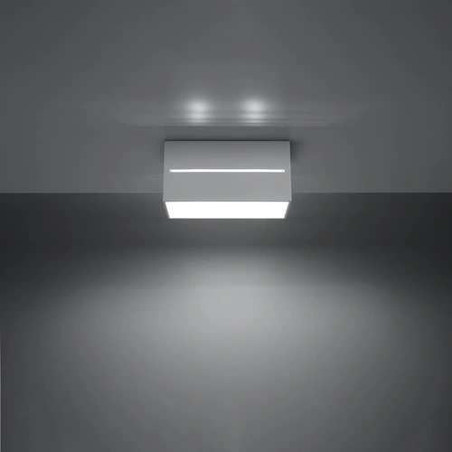 Plafon sufitowy LOBO MAXI biały nowoczesny metalowy do salonu, kuchni lub sypialni