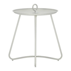 Stolik kawowy Harpin okrągły szary metalowy nowoczesny do salonu Intesi 40 cm