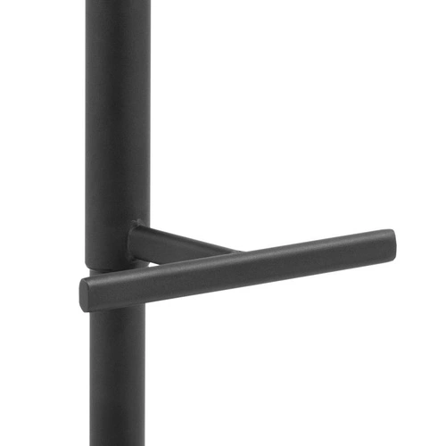 Hoker Adisa szary ciemny z oparciem regulowany obrotowy loftowy do kuchni i wyspy Actona