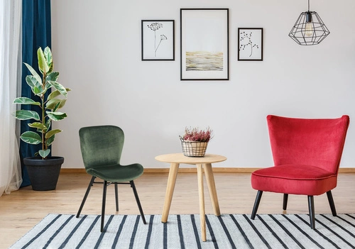 Krzesło Batilda VIC forest green tapicerowane