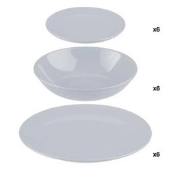 Zastawa stołowa Colorama 18-częściowa  szara