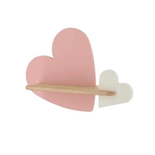Kinkiet Heart lampa 5W LED 4000K iq kids różowy+biały