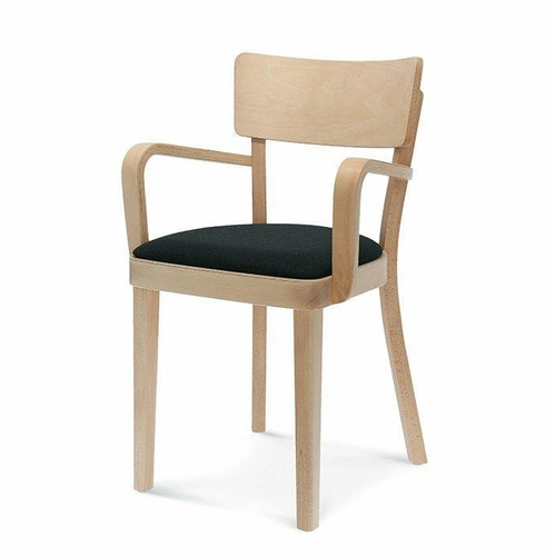 Krzesło tapicerowane Fameg Solid dębowe z podłokietnikami do jadalni i salonu personalizowane