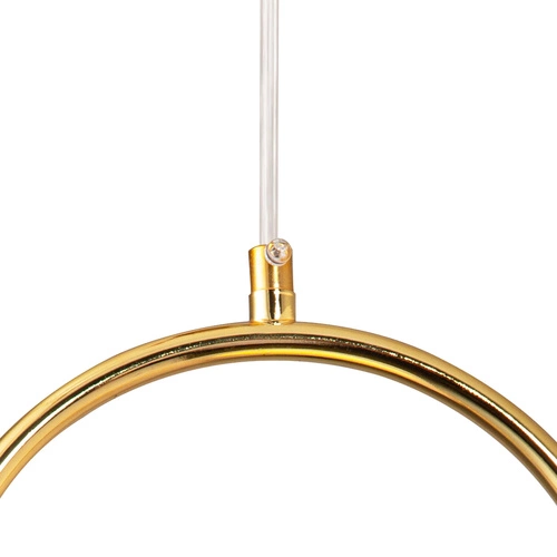 Lampa wisząca COSTA SOLO złota szklana do salonu i jadalni nowoczesna 40 cm