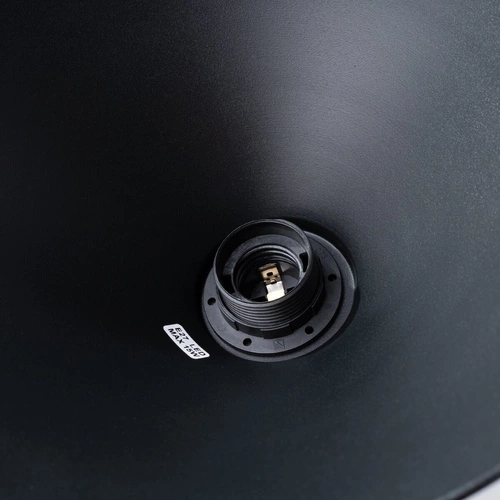 Lampa wisząca JAGA czarna skandynawska stalowa do salonu i nad stół 30 cm SOLLUX