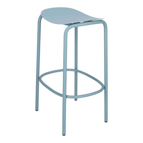 Hoker metalowy Trick niebieski 65 cm nowoczesny bez oparcia do kuchni i wyspy SCAB Design