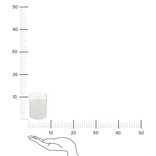 Świeca LED Sena 7,5 x 10 cm szklany słoik