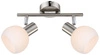 Lampa sufitowa Mauro listwa 2x4W E14 LED  rgb satyna nikiel z pilotem