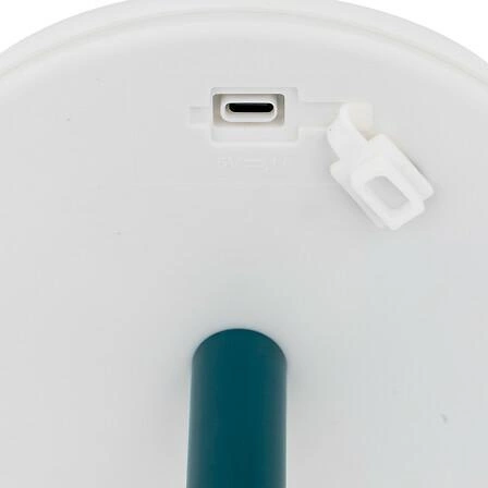 Lampka nocna LED Zack Atmosphera nowoczesna biała niebieska akumulatorowa do sypialni i ogrodu