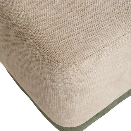 Pufa do salonu Doki 2 w 1 kwadratowa welurowa zielono-szara Atmosphera 41 cm