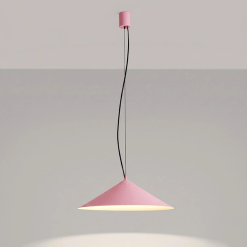 Lampa wisząca LED FINT różowa do salonu regulowana nowoczesna