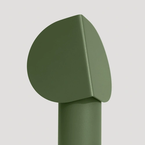 Lampa biurkowa LED BISCUIT oliwkowa nowoczesna na biurko 15 cm