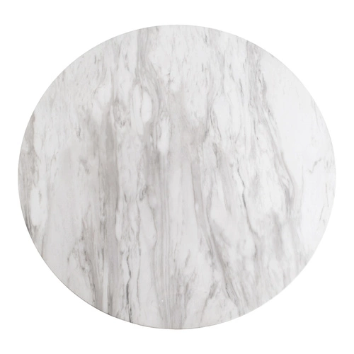 Stół Bolzano 110cm marmur/ złoty